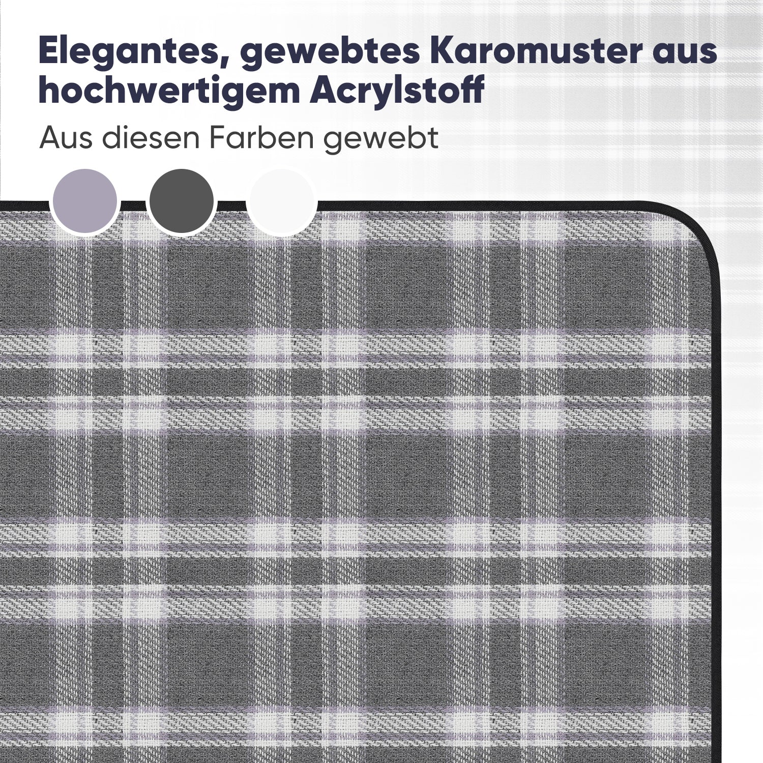 Sekey XXL Picknickdecke 200x200 cm – Waschbare & Schmutzabweisende Camping- und Stranddecke, Faltbar & Gepolstert für Outdoor, Park & Garten Sekey