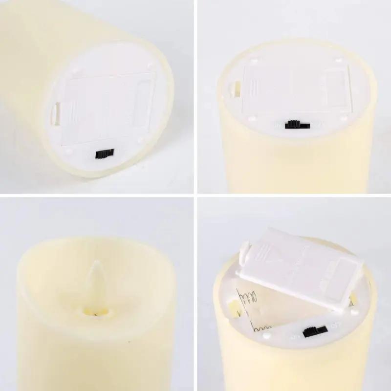 Salcar 3er Set LED Kerzen Batteriebetriebe Salcar