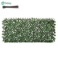 Sekey Ausziehbarer Weidenzaun mit Blättern aus Kunststoff Sekey
