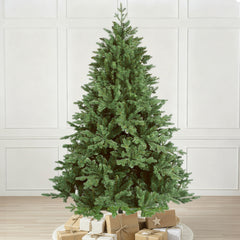 Salcar Künstlicher Weihnachtsbaum Fichte – Dunkelgrün, naturgetreu & extra dicht, PE & PVC, 150 / 180 / 210 cm