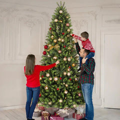Salcar 180/210/240cm Künstlicher Weihnachtsbaum, Nordmanntanne, mit 762/1080/1576 PE Spitzen Salcar