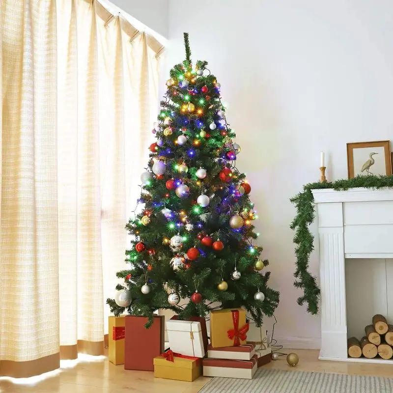 Salcar 3 m LED Lichterkette für Weihnachtsbaum, mit 10 Strängen, 350 LEDs, 31V GS-zertifizierte Stromversorgung Salcar