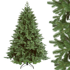 Salcar Künstlicher Weihnachtsbaum Fichte – Dunkelgrün, naturgetreu & extra dicht, PE & PVC, 150 / 180 / 210 cm