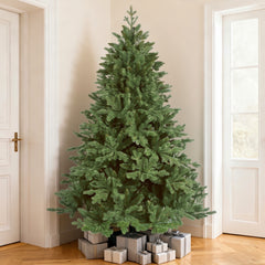 Salcar Künstlicher Weihnachtsbaum Fichte – Dunkelgrün, naturgetreu & extra dicht, PE & PVC, 150 / 180 / 210 cm