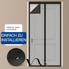 Sekey Kratzfest Magnet Fliegengitter Tür aus Polyester, Schwarz Sekey
