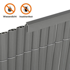Sekey 5x1m PVC Abschlussleiste für PVC Sichtschutzmatte Sekey