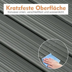 Sekey PVC Sichtschutzmatte mit doppelter Verstärkung innen, Hellgrau Sekey