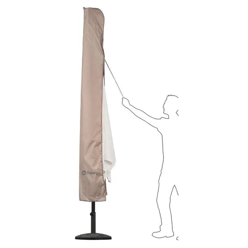 Sekey 220 x 30/50 cm Schutzhülle für 400 cm Sonnenschirm, aus Polyester-Gewebe Sekey