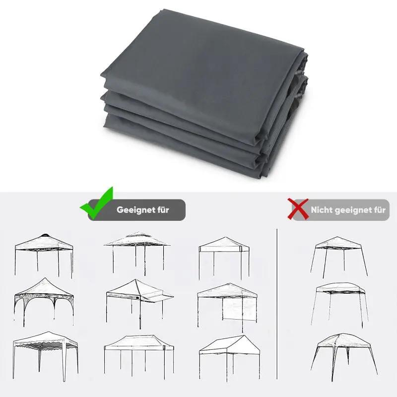 Sekey 3×3m Seitenwand für Pavillon, 2er Set, mit Reißverschlussv und Fenster Sekey