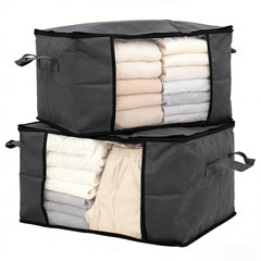 Sekey Unterbett-Aufbewahrungsboxen 60L & 90L Set für Kleidung, Bettwäsche und saisonale Textilien, Staub- und Feuchtigkeitsschutz