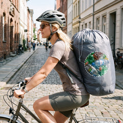 Sekey Pfandflaschen Sammelbehälter 100L mit Rucksack-Innenbeutel, Flaschenkorb für Leergut & Dosen, Faltbarer Pfandflaschenkorb mit Einwurföffnung, Flaschensammler für Küche, Keller & Recycling