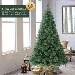 Salcar 180/210cm Künstlicher Weihnachtsbaum, Kiefer, mit 212/308 Kiefernnadeln und 120/264 PVC-Nadeln Salcar