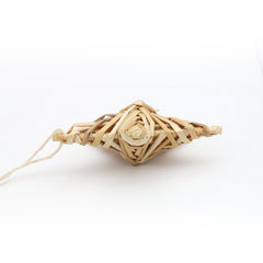 SALCAR Set of 6 Handmade Straw Stars – Natural Christmas Tree Decorations Made of Straw, Five-Pointed Stars for Christmas Tree &amp; Advent Decoration