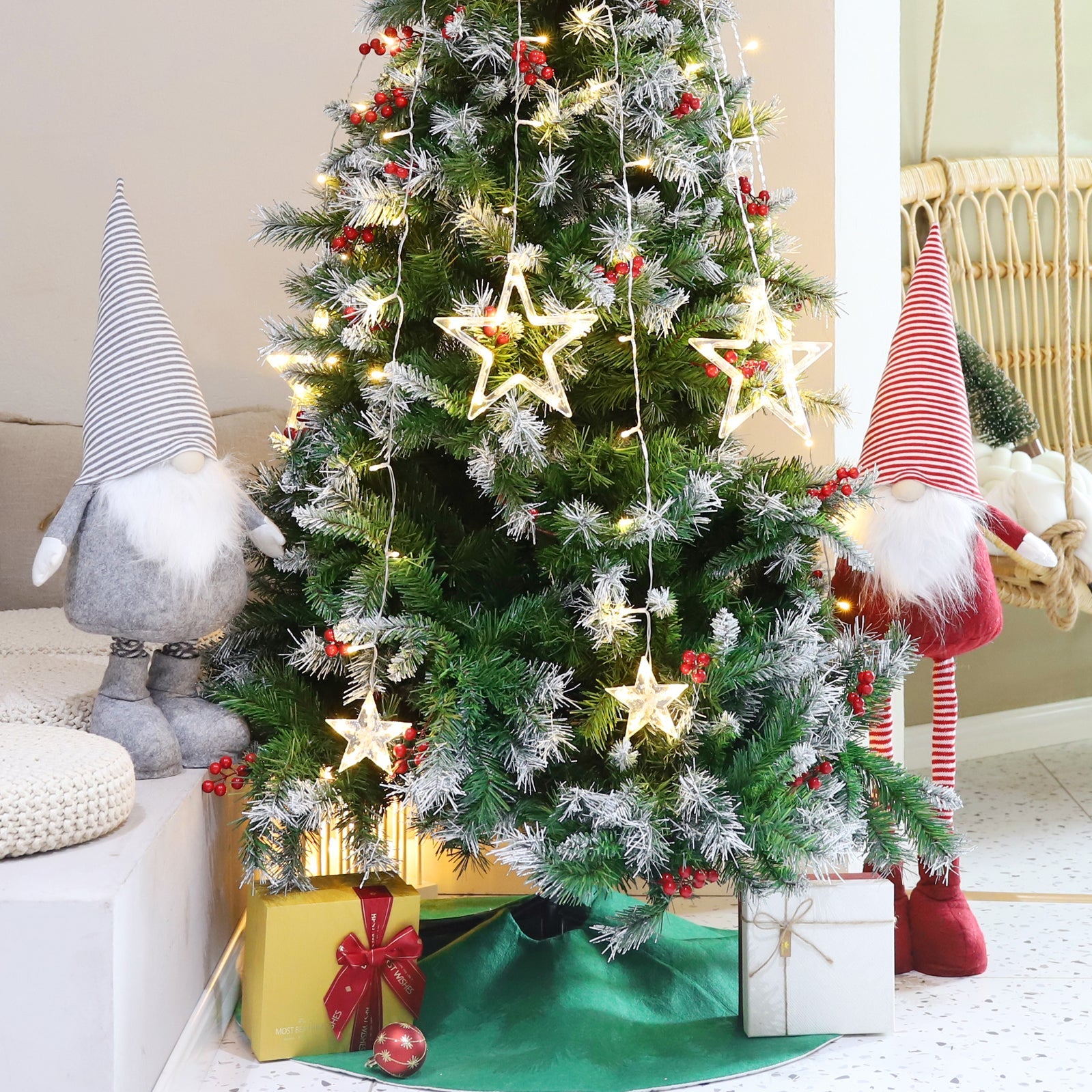 Salcar Weihnachtsdeko Wichtel XL – Großer Deko-Gnom aus Filz, höhenverstellbar von 60–92 cm, Teleskopbeine, perfektes Geschenk zu Weihnachten & Thanksgiving – Grau Salcar