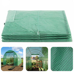 Sekey Ersatzfolie für Folientunnel 300 × 200 × 200 cm – 140 g/m² PE-Gitterfolie mit 4 Fenstern & 2 Türen, UV-beständig, reißfest, Gewächshaus-Ersatzabdeckung ohne Gestell