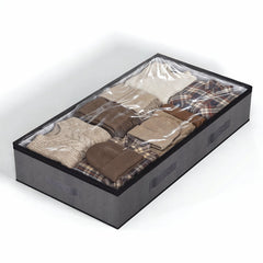 Sekey Unterbett-Aufbewahrungsboxen 90L, atmungsaktiv, modular, ideal für Kleidung, Bettwäsche & saisonale Textilien