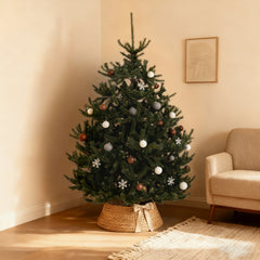 Salcar Artificial Nordmann Fir Christmas Tree – Ultra-realistic, 180 cm / 210 cm, 1118 / 1512 tips, Dense &amp; Durable for Indoor and Outdoor Use