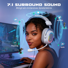 FIFINE USB Gaming Headset with Microphone, 3 EQ Modes and 50mm Driver