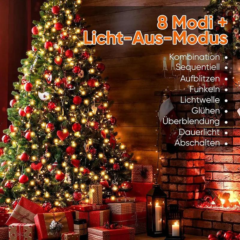 Salcar 1.5/ 2/ 3 m LED Lichterkette für Weihnachtsbaum, mit 10/ 12/ 14 Strängen, 250/ 420/ 490LEDs, mit Fernbedienung, 31VGS-zertifizierte Stromversorgung Salcar