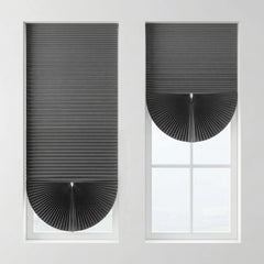 Sekey Klebefix Plissee 2er Set ohne Bohren – Schlichtes Grau, Dachfenster Plissee, höhenverstellbar & kürzbar, Sonnenschutz & UV-Schutz