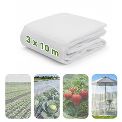 Sekey Pflanzenschutznetz 3×10 m – Feinmaschiges 0,8 mm Insektenschutznetz für Garten, Gemüse & Hochbeet, UV- & Vogelschutz, zuschneidbar für Gewächshaus & Pflanztunnel