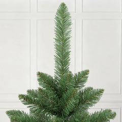 SALCAR Artificial Christmas Tree 180 cm / 210 cm – Realistic PVC Christmas Tree with Wooden Stand for Indoor &amp; Outdoor Use