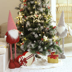 Salcar Weihnachtsdeko Wichtel XL – Großer Deko-Gnom aus Filz, höhenverstellbar von 60–92 cm, Teleskopbeine, perfektes Geschenk zu Weihnachten & Thanksgiving – Rot Salcar
