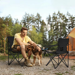Sunula faltbarer Campingstuhl, ultraleicht, 1,65 kg, mit Getränkehalter, Tragetasche, kompakt klappbar, ideal für Camping, Garten und Ausflüge Sekey