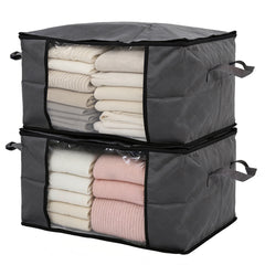 Sekey Unterbett-Aufbewahrungsboxen 60L & 90L Set für Kleidung, Bettwäsche und saisonale Textilien, Staub- und Feuchtigkeitsschutz