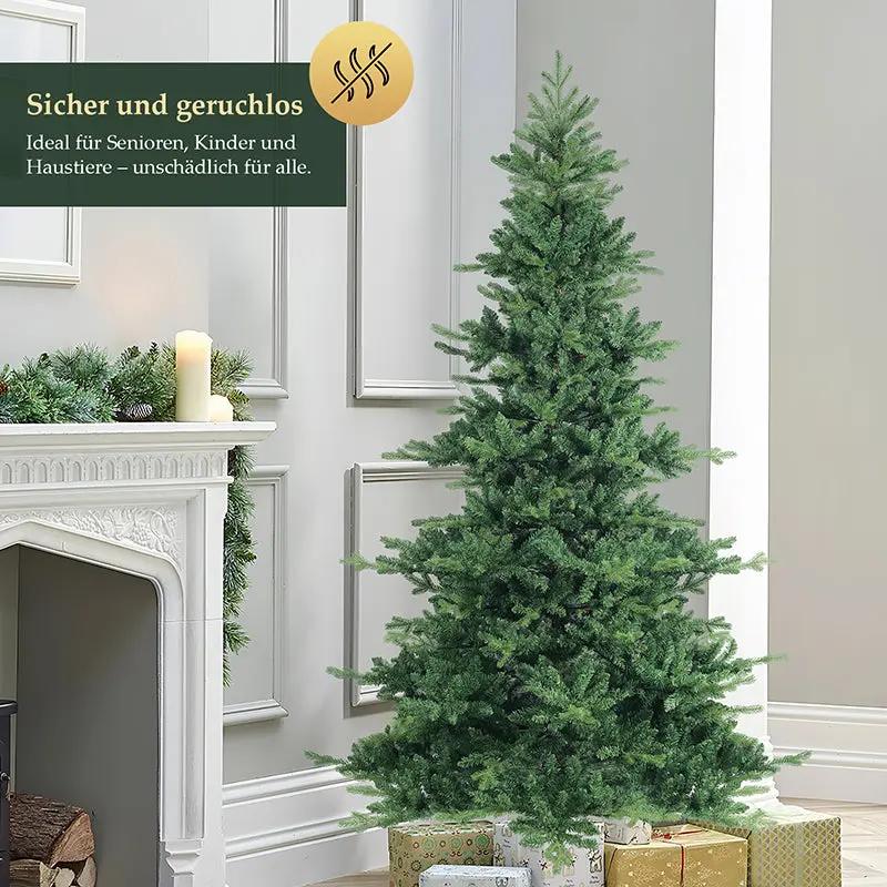 Salcar 180/210cm Künstlicher Weihnachtsbaum, mit 115/143 PE-Zweigen und 850/1332 PVC-Zweigen Salcar