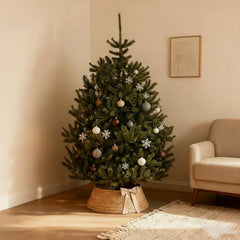 Salcar Künstlicher Weihnachtsbaum Nordmanntanne – Ultra-realistisch, 180 cm / 210 cm mit 1118 / 1512 Spitzen, Dicht & Robus, Für Innen- & Außenbereich