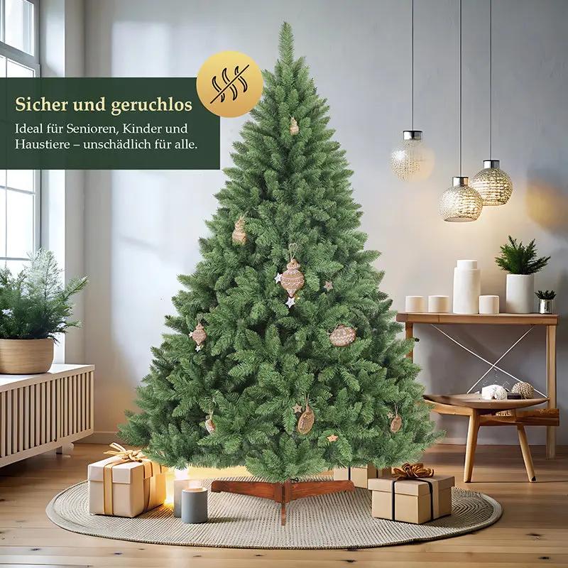 Salcar 120cm/150cm/180cm/210cm Künstlicher Weihnachtsbaum, Korea-Tanne, mit 730/1066  PVC-Nadeln Salcar
