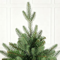 Salcar Künstlicher Weihnachtsbaum Nordmanntanne – PE & PVC, naturgetreuer Christbaum mit Topf oder Metallständer