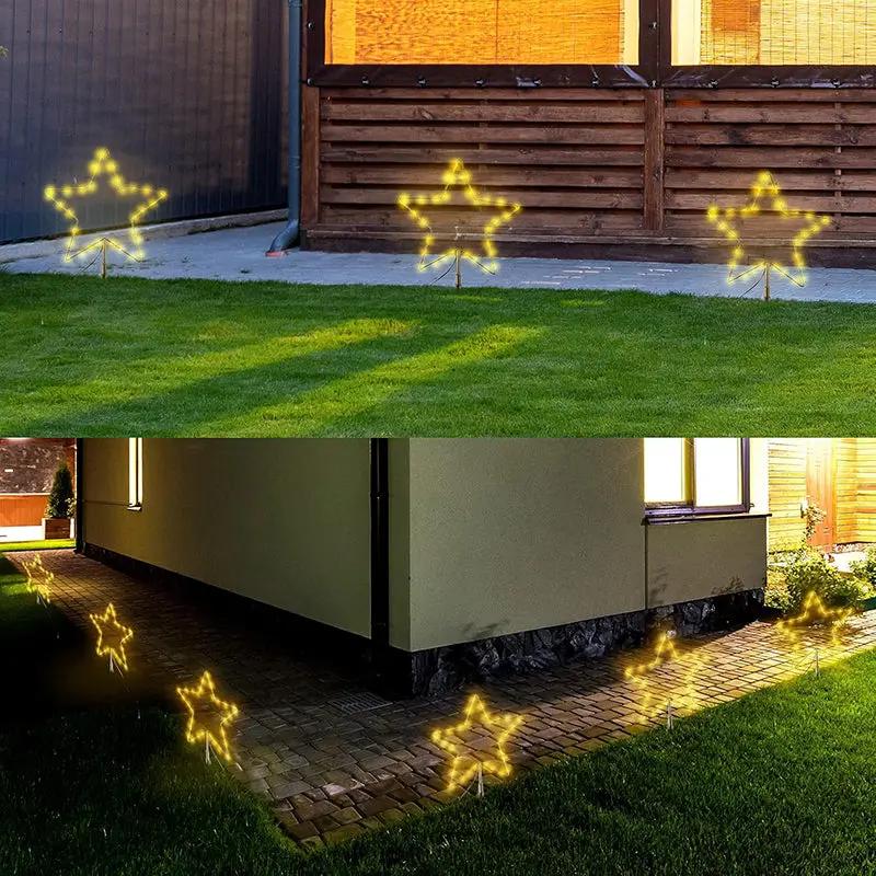 Salcar 3/6er Set LED Solar Gartenleuchte mit Stern Sekey