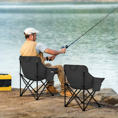 Sunula Campingstuhl Faltbar Ultraleicht, 1/2 Stück, Tragbar mit Tragetasche und Seitentaschen, 100 kg Belastbar, Rutschfeste Füße, Mondstuhl Design, Für Camping, Angeln, Picknick, Garten, Strand, 600D Oxford-Stoff