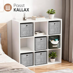 Sekey Aufbewahrungsboxen 6er Set Faltbare Stoffboxen 30 × 30 × 30 cm, stabil & vielseitig für Regale und Schränke