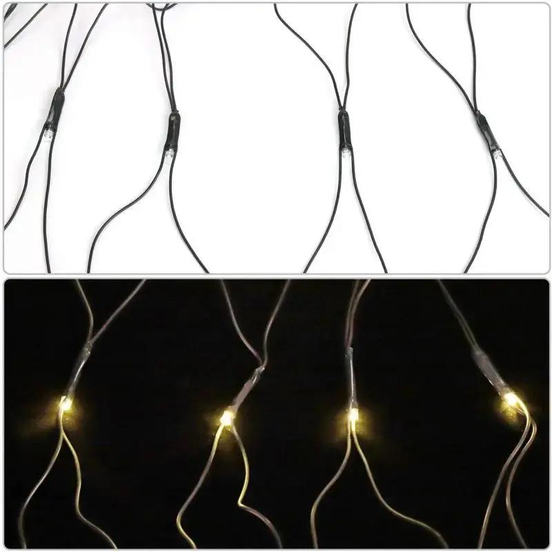Salcar 3 x 2 m LED Lichternetz, 204 LEDs, 31V GS-zertifizierte Stromversorgung Salcar