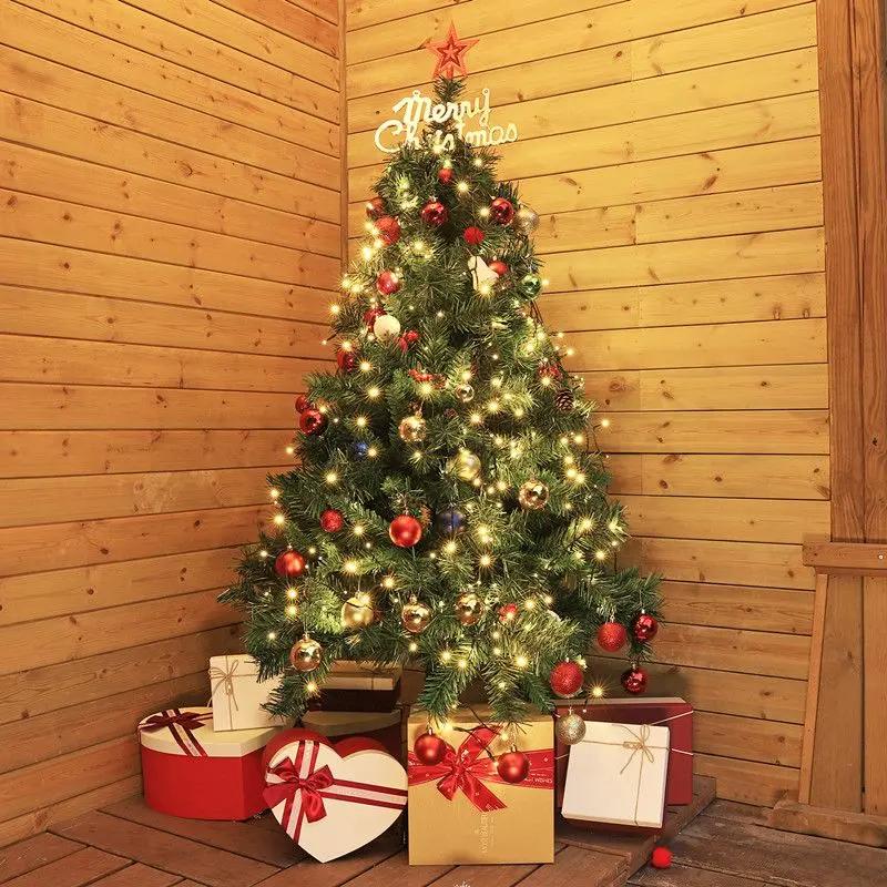 Salcar 2 m LED Lichterkette für Weihnachtsbaum, mit 8 Strängen, 280 LEDs, 31V GS-zertifizierte Stromversorgung Salcar