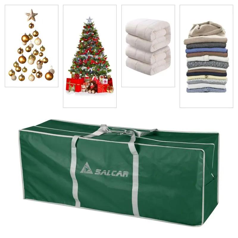 Salcar Große Weihnachtsbaum Aufbewahrungstasche, 130 * 40 * 50 cm Reisetasche Reißfeste Aufbewahrungstasche für Weihnachtsschmuck, Kleidung Salcar
