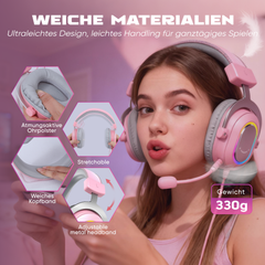 FIFINE USB Gaming Headset with Microphone, 3 EQ Modes and 50mm Driver