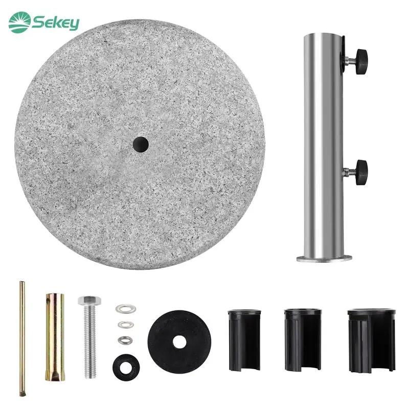 Sekey 25 kg Granit Sonnenschirmständer, für Schirmstock Ø 22 - 38 mm Sekey