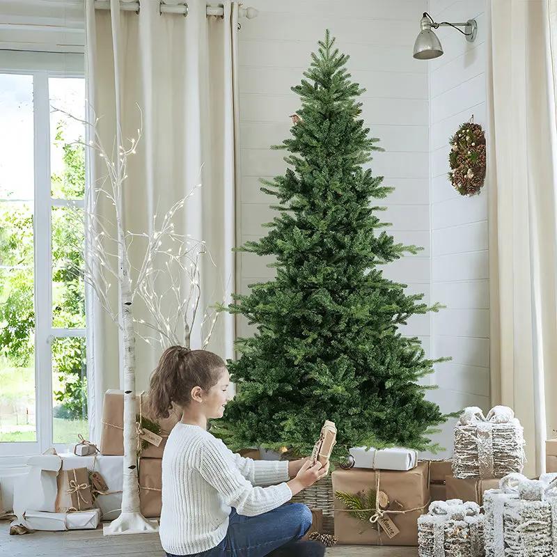 Salcar 180/210cm Künstlicher Weihnachtsbaum, mit 115/143 PE-Zweigen und 850/1332 PVC-Zweigen Salcar