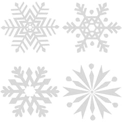 Salcar 100 St. Schneeflocken Fensteraufkleber Sekey