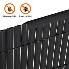 Sekey 5x1m PVC Abschlussleiste für PVC Sichtschutzmatte Sekey