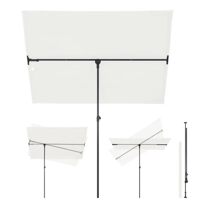 Sekey 180 x 130 cm Balkonschirm Rechteckig, Individuell Verstellbar, Sonnenschutz UV50+ Sekey