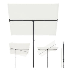 Sekey 180 x 130 cm Balkonschirm Rechteckig, Individuell Verstellbar, Sonnenschutz UV50+ Sekey