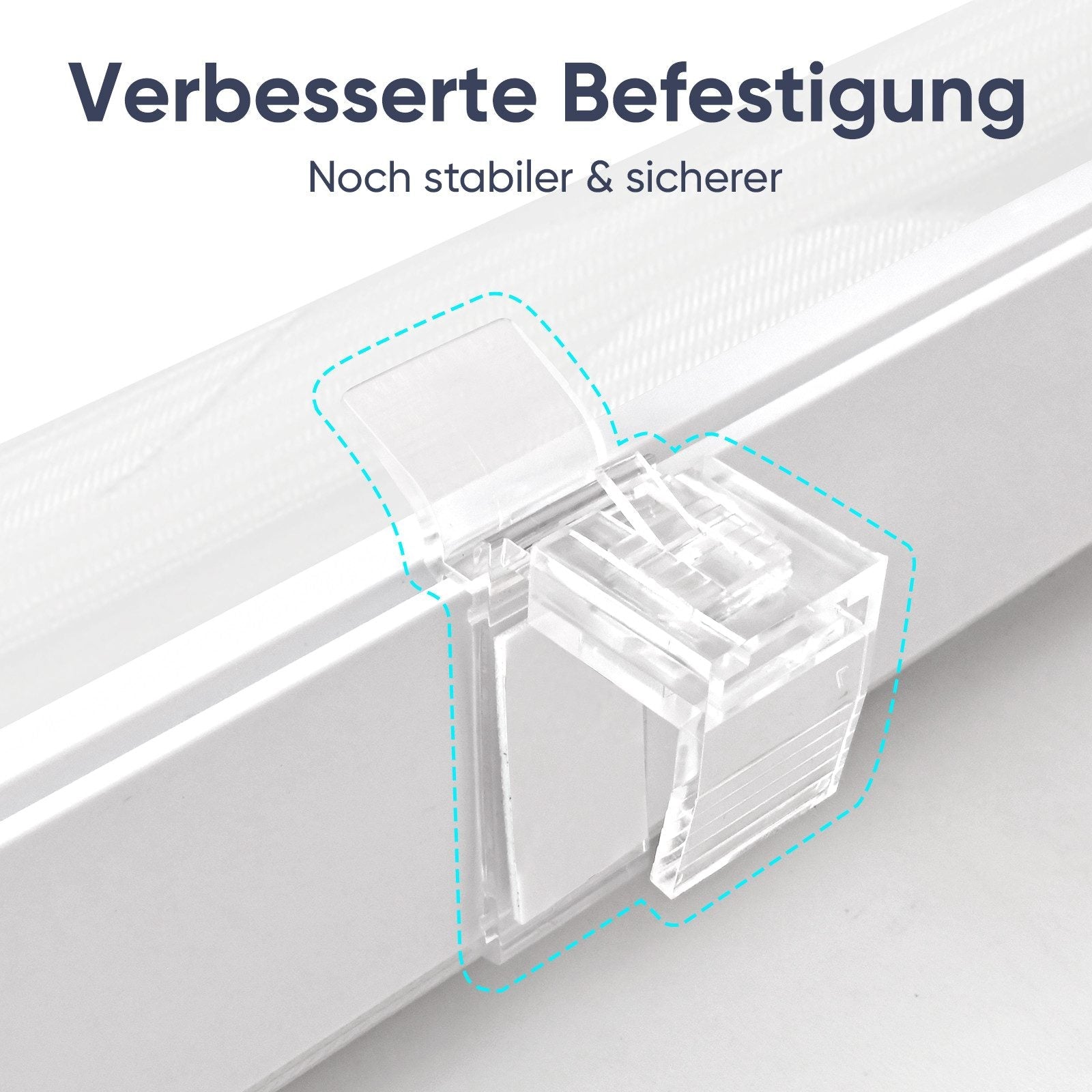 Sekey Duo-Rollo mit Wellenmuster - Doppelrollo Klemmfix ohne Bohren für Fenster, Sicht- & Sonnenschutz Sekey