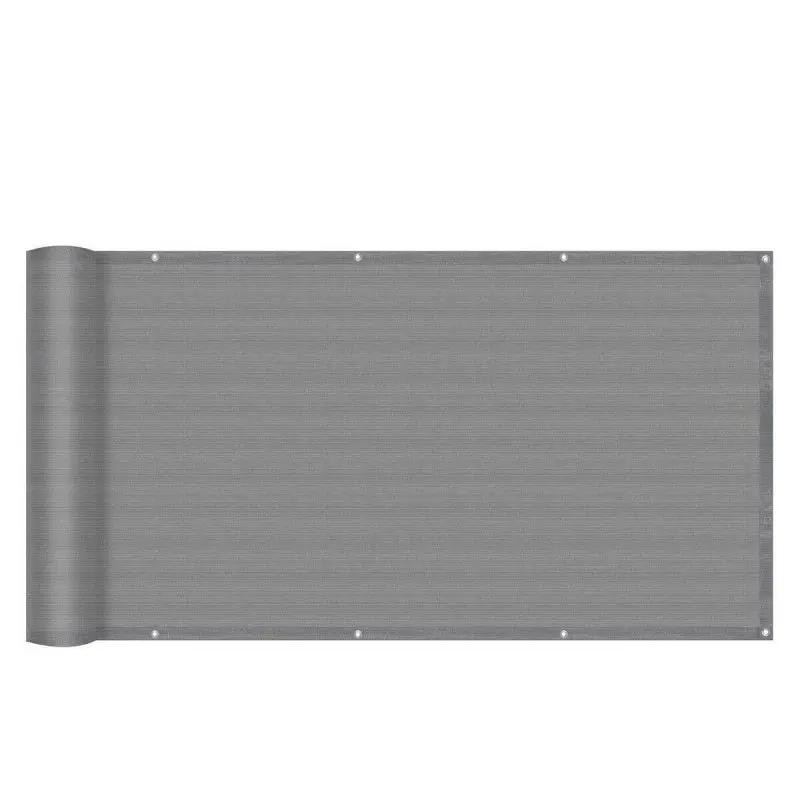 Sekey Balkon Sichtschutz aus 220 g/m² HDPE, Hellgrau Sekey