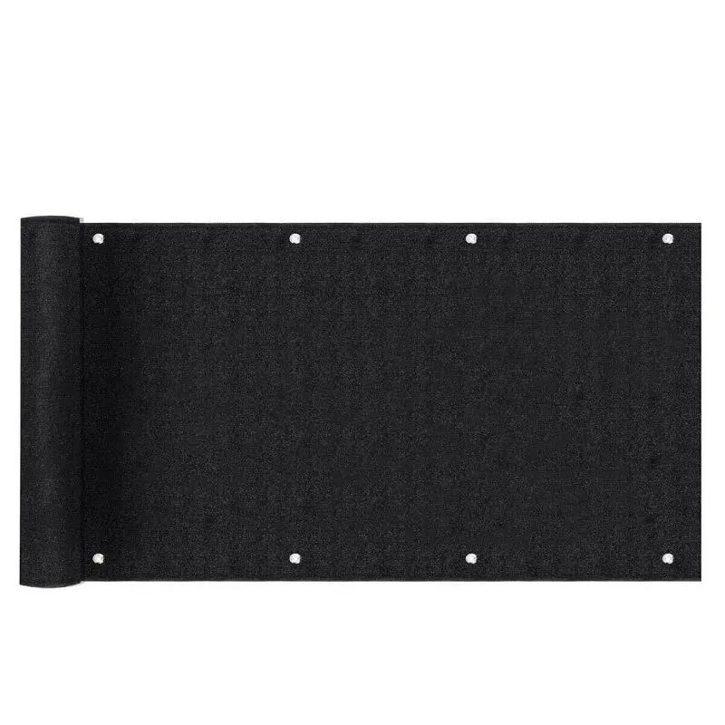 Sekey Balkon Sichtschutz aus 220 g/m² HDPE, Schwarz Sekey