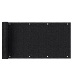 Sekey Balkon Sichtschutz aus 220 g/m² HDPE, Schwarz Sekey
